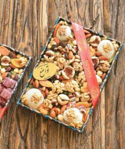 Terme package with chaarshanbeh soori mixed nuts - Terme Paket mit gemischten Nussen fur Yalda - Tavazo