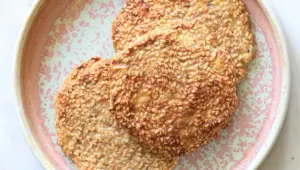 کوکی موز و کنجد؛ کوکی بدون آرد و گلوتن